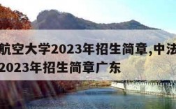 中法航空大学2023年招生简章,中法航空大学2023年招生简章广东