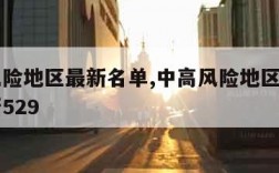 中高风险地区最新名单,中高风险地区最新名单最新529