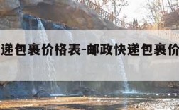 邮政快递包裹价格表-邮政快递包裹价格表图片