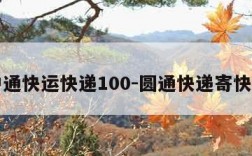 中通快运快递100-圆通快递寄快递