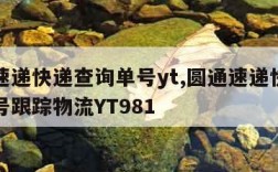 圆通速递快递查询单号yt,圆通速递快递查询单号跟踪物流YT981