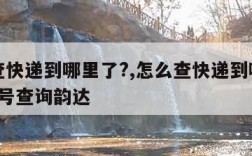 怎么查快递到哪里了?,怎么查快递到哪里了?手机号查询韵达