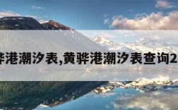 黄骅港潮汐表,黄骅港潮汐表查询2023