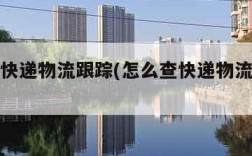 怎么查快递物流跟踪(怎么查快递物流跟踪情况)