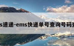 ems速递-ems快递单号查询号码查询