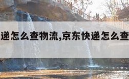 京东快递怎么查物流,京东快递怎么查物流单号