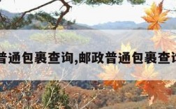 邮政普通包裹查询,邮政普通包裹查询官网