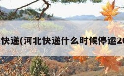 河北快递(河北快递什么时候停运2024)