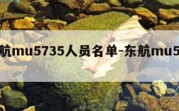 东航mu5735人员名单-东航mu5754