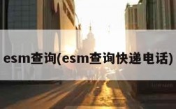 esm查询(esm查询快递电话)