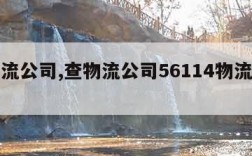 查物流公司,查物流公司56114物流查询网