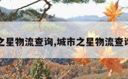 城市之星物流查询,城市之星物流查询订单