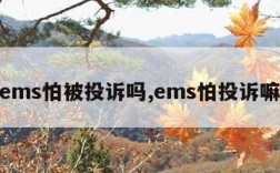 ems怕被投诉吗,ems怕投诉嘛