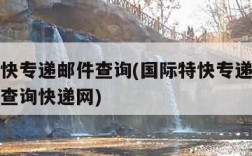 国际特快专递邮件查询(国际特快专递邮件查询单号查询快递网)