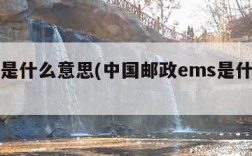 ems是什么意思(中国邮政ems是什么意思)