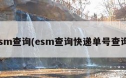 esm查询(esm查询快递单号查询)